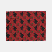 Scottish-Terrier-Hunde und Tam O'Shanter Fleecedecke (Vorderseite (Horizontal))