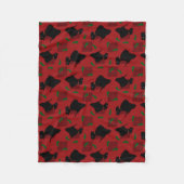 Scottish-Terrier-Hunde und Tam O'Shanter Fleecedecke (Vorderseite)