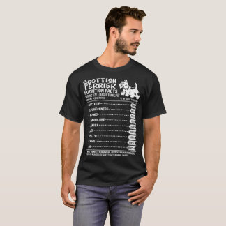 Scottish-Terrier-Hundenahrungs-Tatsachen-T-Shirt T-Shirt