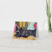 Scottish Terrier Hütte Karte (Vorderseite)