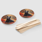 Scottish Terrier im Herbst Leaves Fall Inspiriert Fächer (Non-assembled)