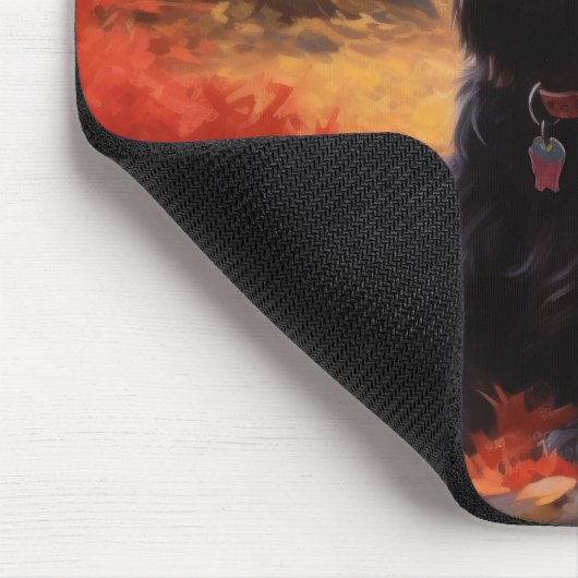 Scottish Terrier im Herbst Leaves Fall Inspiriert Mousepad (Ecke)