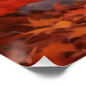 Scottish Terrier im Herbst Leaves Fall Inspiriert Poster (Ecke)