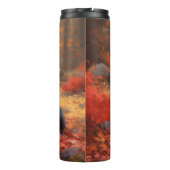 Scottish Terrier im Herbst Leaves Fall Inspiriert Thermosbecher (Rückseite)