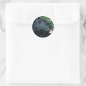 Scottish Terrier in Grass - Niedlich Scotty Runder Aufkleber (Tasche)