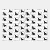 Scottish Terrier in keltischen Rahmen Geschenkpapier Set (Vorderseite 3)