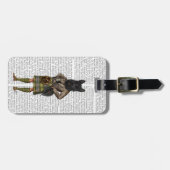 Scottish Terrier in Kilt Gepäckanhänger (Vorderseite horizontal)