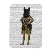 Scottish Terrier in Kilt Magnet (Vertikal)