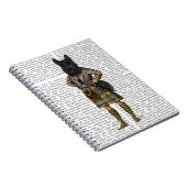 Scottish Terrier in Kilt Notizblock (Rechte Seite)