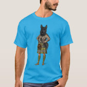 Scottish Terrier in Kilt T-Shirt (Vorderseite)