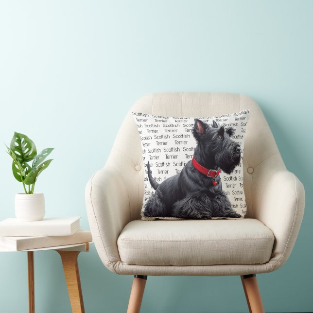Scottish Terrier in Kissen (Stuhl )