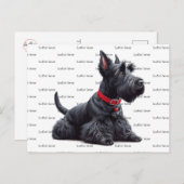 Scottish Terrier in Postkarte (Vorne/Hinten)