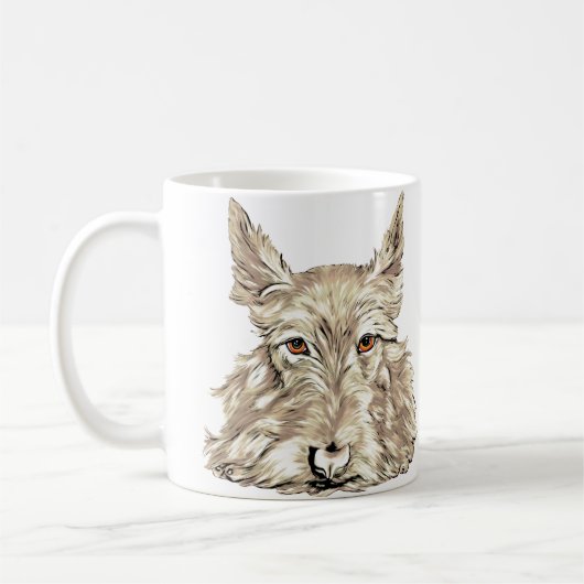 Scottish Terrier in Wheaten Kaffeetasse (Links)