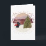 Scottish Terrier in Wintertime Feiertagskarte<br><div class="desc">Weihnachten Scottish Terrier Design aus meinem Original-Kunstwerk und verfügbar auf Kleidung, Neuheit und Geschenkartikel für sich selbst oder für die besondere schottische Terrier Person, die Sie kennen! Ein anderes Produkt gewollt? Klicken Sie einfach auf die Produktseite und klicken Sie auf Dieses Design in ein anderes Produkt übertragen und wählen Sie...</div>