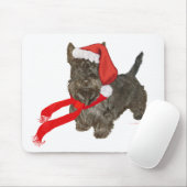 Scottish Terrier ist Santa's Helper Mousepad (Mit Mouse)