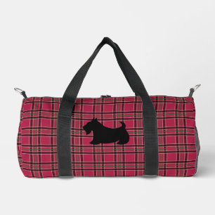 Scottish Terrier Kariert Duffel Bag Gift Duffle Bag