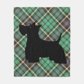 Scottish Terrier Kariert Fleece Blanket (Vorderseite)
