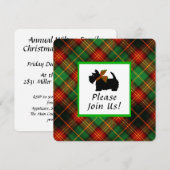 Scottish Terrier Kariert Holiday Einladung (Vorne/Hinten)