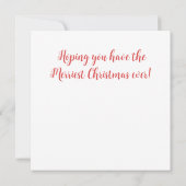 Scottish Terrier Kariert Holiday Greeting Card (Rückseite)