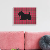 Scottish Terrier Kariert Wall Art Leinwanddruck (Insitu (Wohnzimmer))