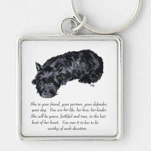 Scottish Terrier Keepake — FEMALE Schlüsselanhänger