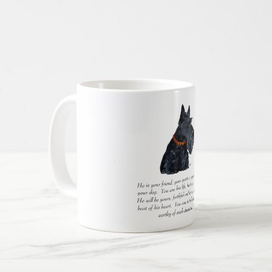 Scottish Terrier Keepake Kaffeetasse (Vorderseite Links)