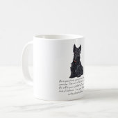Scottish Terrier Keepake - MALE Dog Kaffeetasse (Vorderseite Links)
