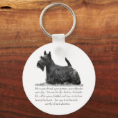 Scottish Terrier Keepake - MALE Dog Schlüsselanhänger (Vorderseite)