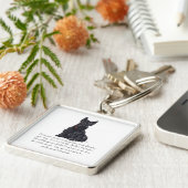 Scottish Terrier Keepake - MALE Dog Schlüsselanhänger (Seite)