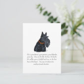 Scottish Terrier Keepake Postkarte (Stehend Vorderseite)