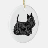 Scottish Terrier Keramik Ornament (Rechts)