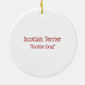 Scottish Terrier Keramik Ornament (Hinten)