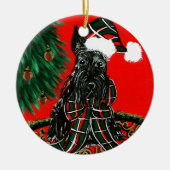 Scottish Terrier Keramik Ornament (Vorne)