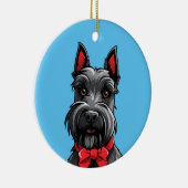 Scottish Terrier Keramik Ornament (Rechts)