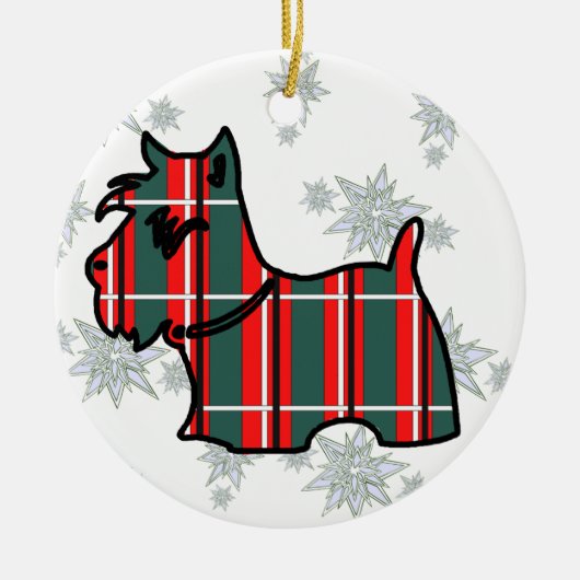 SCOTTISH TERRIER KERAMIKORNAMENT (Vorne)