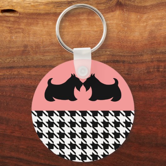 Scottish Terrier Keyring Schlüsselanhänger (Vorderseite)