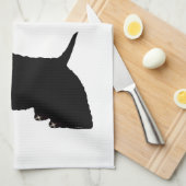 Scottish Terrier Kitchtuch Geschirrtuch (Viertel Falte)