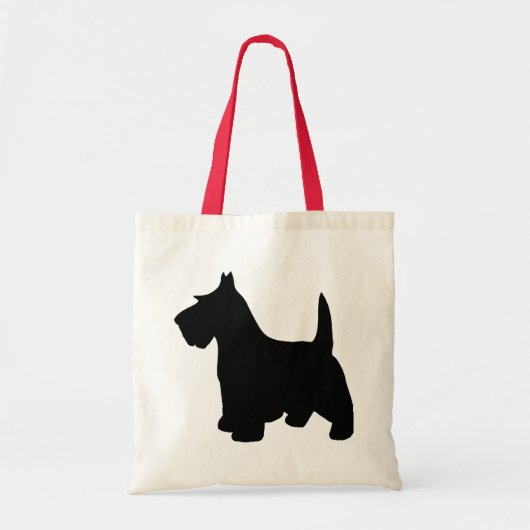 Scottish-Terrier kleiner schwarzer Scottie-Hund Tragetasche (Vorne)