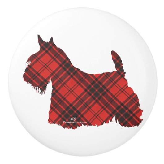 Scottish Terrier Knobs Keramikknauf (Vorderseite)