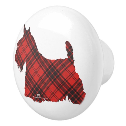 Scottish Terrier Knobs Keramikknauf (Rechts)