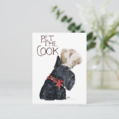 Scottish Terrier Koch Postkarte (Stehend Vorderseite)