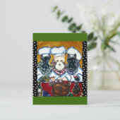 Scottish Terrier Koch Postkarte (Stehend Vorderseite)