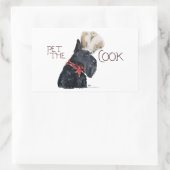 Scottish Terrier Koch Rechteckiger Aufkleber (Tasche)