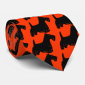 Scottish Terrier Krawatte (Gerollt)