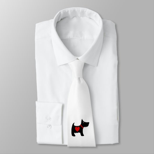 Scottish Terrier Krawatte (Gebunden)