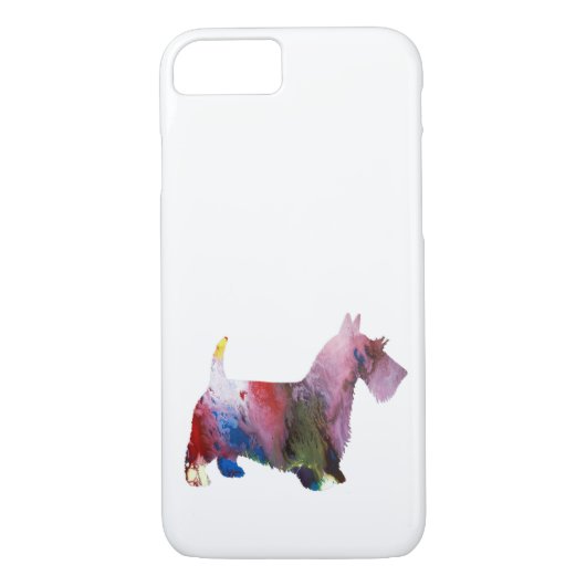 Scottish-Terrier-Kunst Case-Mate iPhone Hülle (Rückseite)