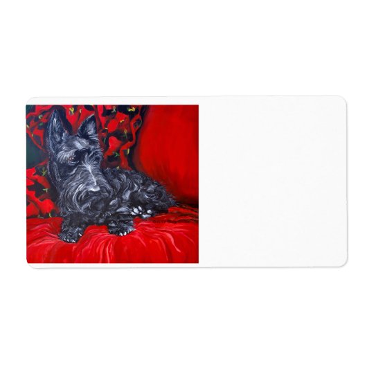 Scottish Terrier Label (Vorne)