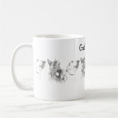 Scottish Terrier Labrador ink Zeichnend|Got Lecker Kaffeetasse (Links)
