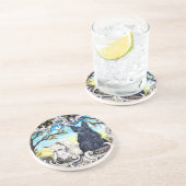 Scottish-Terrier-Landschaft Sandstein Untersetzer (Seite)