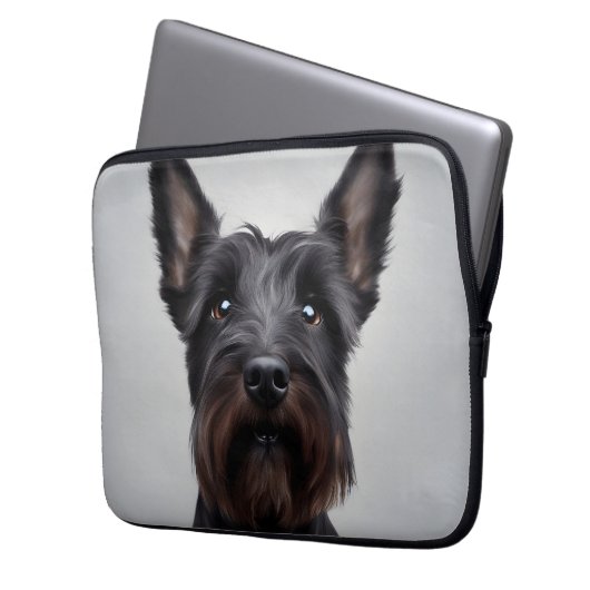 Scottish Terrier Laptopschutzhülle (Vorderseite Links)